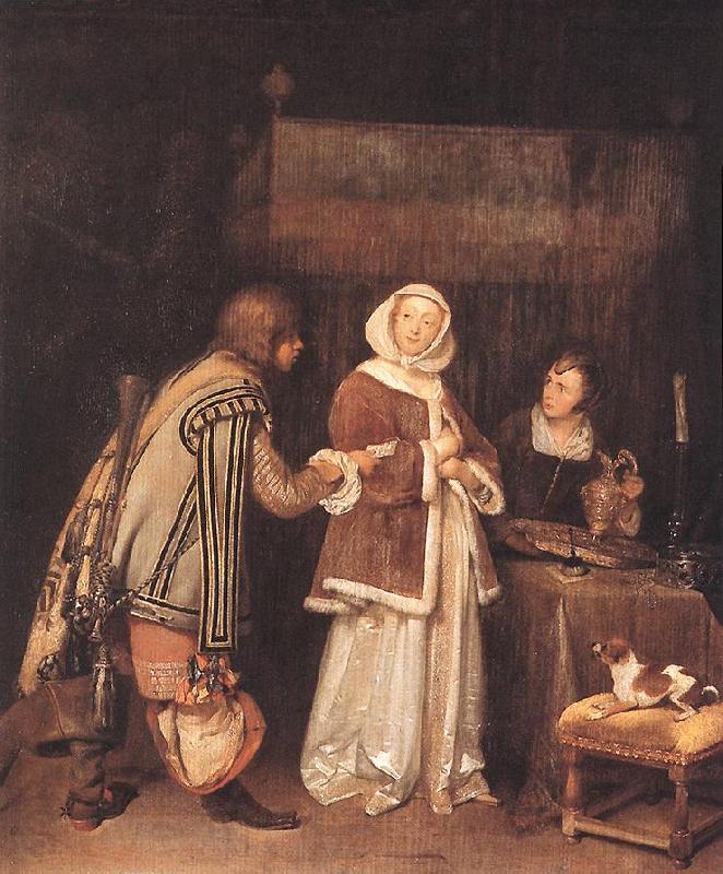 TERBORCH, Gerard The Letter dh Spain oil painting art